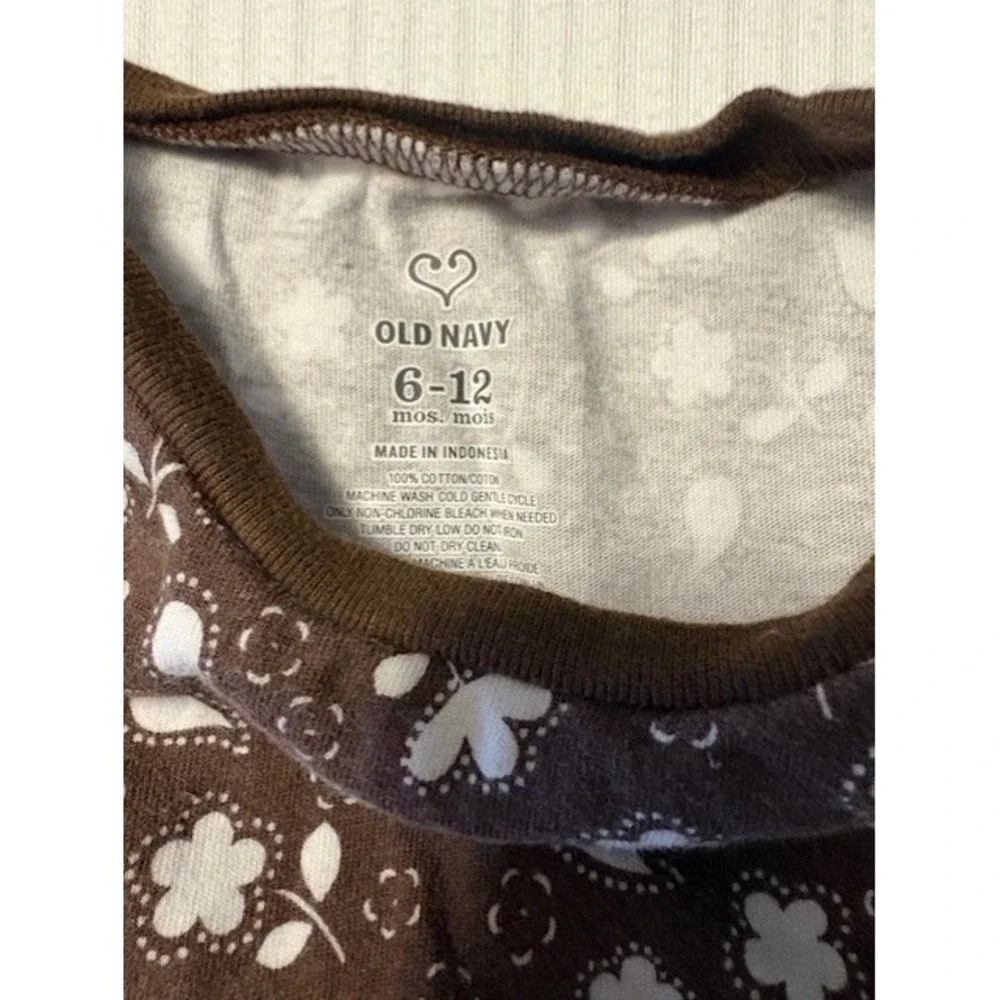 Old Navy tank dress brown with flowers size 6-12 months, layer style dress